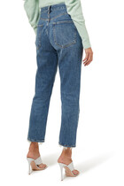 Riley High Rise Straight Crop Jeans