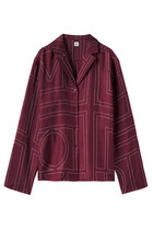 Monogram Silk PJ Top