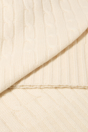 Cable Cashmere Throw