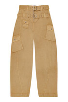 Washed Stretch Pocket Trousers