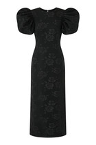 3D Jacquard Midi Dress