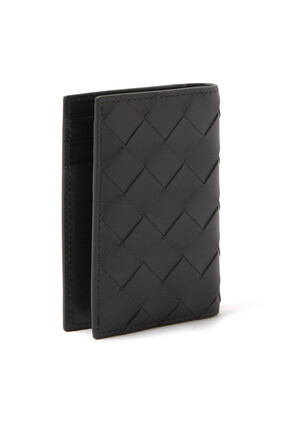 Intrecciato Flap Card Case