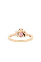  One of a Kind Ring, 18K Rose Gold with Sapphire & Diamonds