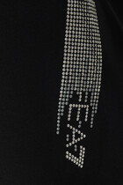 Rhinestone-Embellished Logo Sweatshirt