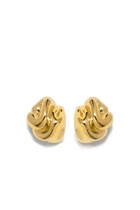 Knoll Earrings, Recycled Sterling Silver Plated in 18ct Yellow Gold Vermeil