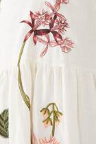 Otoño Orquidea Midi Dress