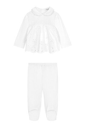 Kids  Interlock & Broderie Anglaise Set of 3