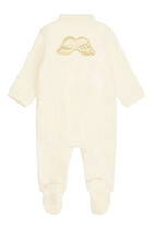 Kids Velour Angel Wing™ Sleepsuit