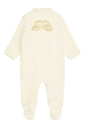 Kids Velour Angel Wing™ Sleepsuit