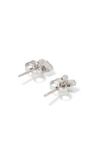 Fireworks Diamond Baguette Stud Earrings, 18k White Gold & Diamonds