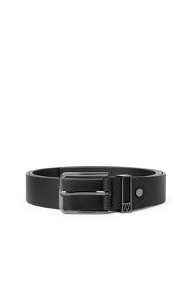 Logo Leather Belt