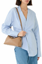 T-Lock Leather Clutch