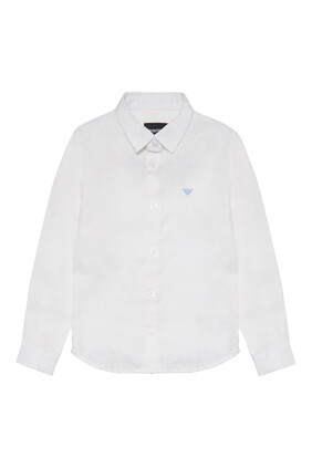 Kids Linen Button Up Shirt
