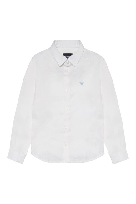 Kids Linen Button Up Shirt