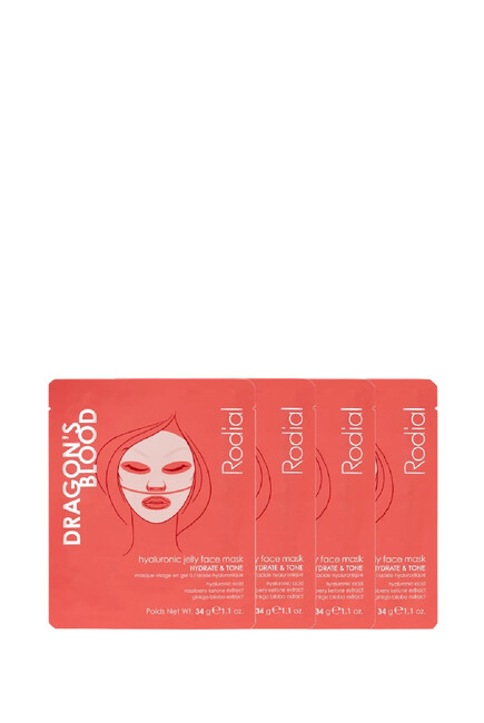 Dragon's Blood Hyaluronic Jelly Face Mask Pack of 4
