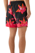 Fire Lily Swim Shorts