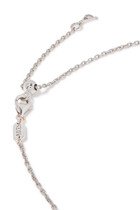 Wave Choker, 18k White Gold, Diamonds & Pink Sapphires