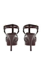 Tribute Platform Sandals in Patent Leather