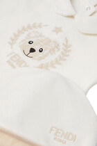 Kids Cotton Playsuit & Hat Set