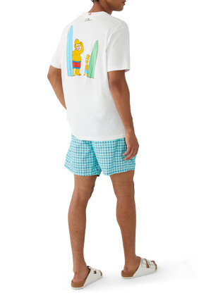 Bart & Homer Print T-Shirt