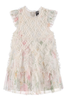 Kids Pompadour Garden Tulle Dress