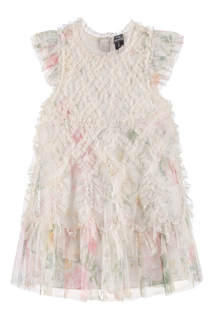 Kids Pompadour Garden Tulle Dress