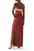 Isla Strapless Cut-Out Maxi Dress