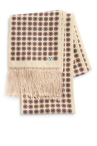 Chamber Silk Bandeau Scarf with Fringe