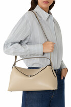  T-Lock Leather Top Handle Bag
