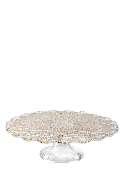 Special Gold Cake Plate