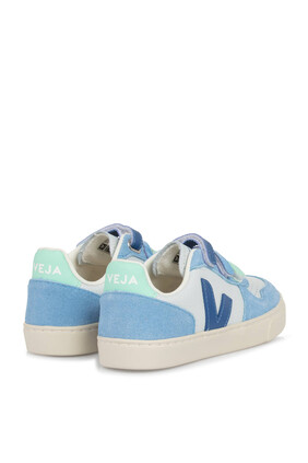 Kids V-10 Leather Sneakers