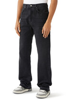 Release Hem Straight Jeans