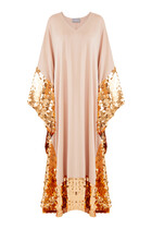 Dreamy Sequin Trim Kaftan