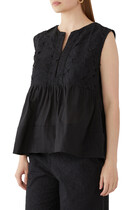  Broderie Sleeveless Top
