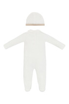 Kids Cotton Playsuit & Hat Set