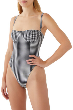 Gingham One-Piece Swimsuit