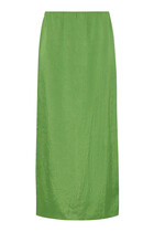 Summer Acetate Crinkle Maxi Slip Skirt