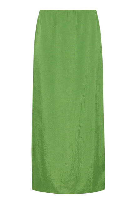 Summer Acetate Crinkle Maxi Slip Skirt