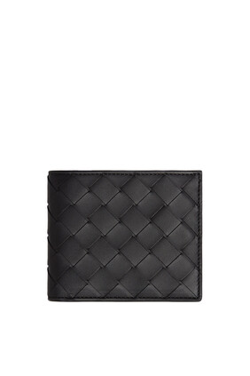 Intrecciato Bi-Fold Wallet with Coin Purse