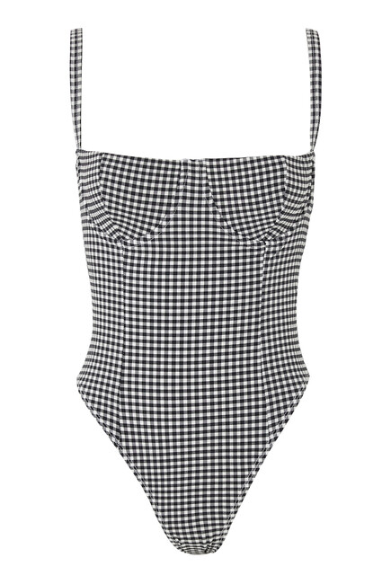 Gingham One-Piece Swimsuit