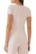 Pointelle Slim Fit T-Shirt