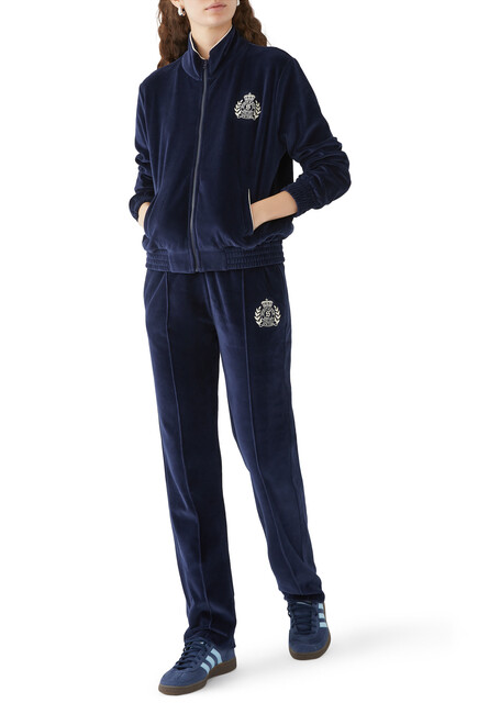 NY Crest Velour Joggers