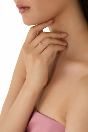 Love in Tokyo LIT Ring, 18K Rose Gold, Diamonds
