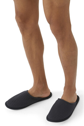 Waffle Towelling Slippers