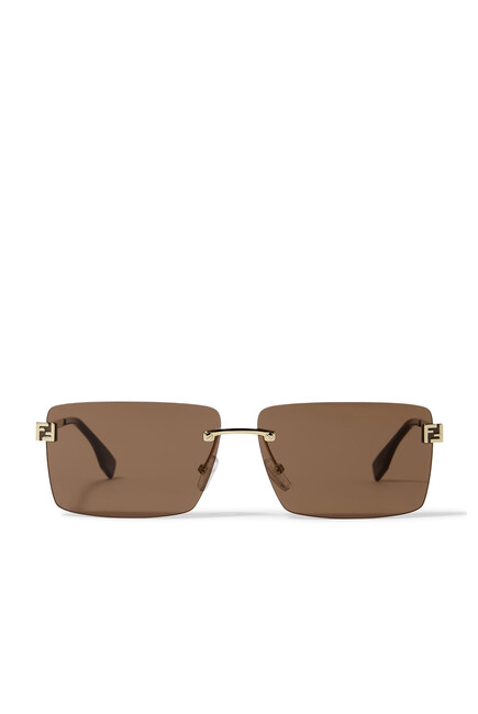 Fendi First Sky Rectangular Sunglasses