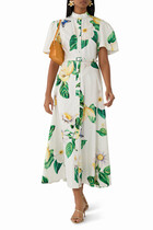 Bianca Short Sleeves Midi Dress