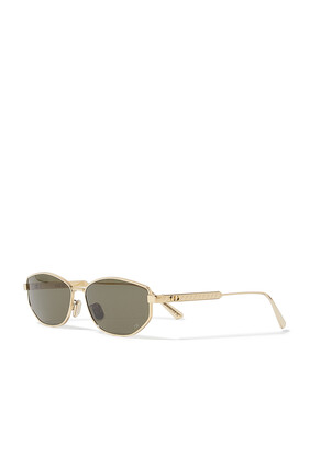 DiorCannage B1U Gold Oval Sunglasses