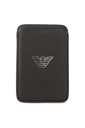 Regenerated Saffiano Magnetic Card Holder