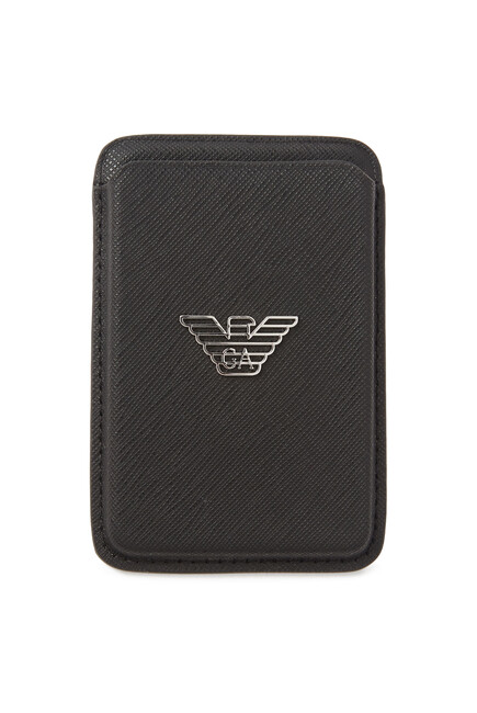 Regenerated Saffiano Magnetic Card Holder