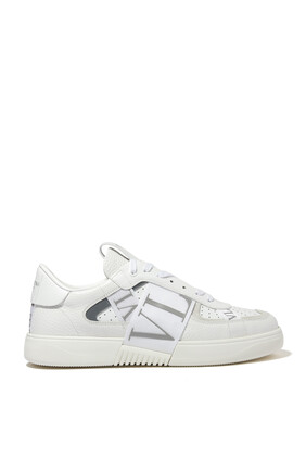 VL7N Leather and Suede Sneakers